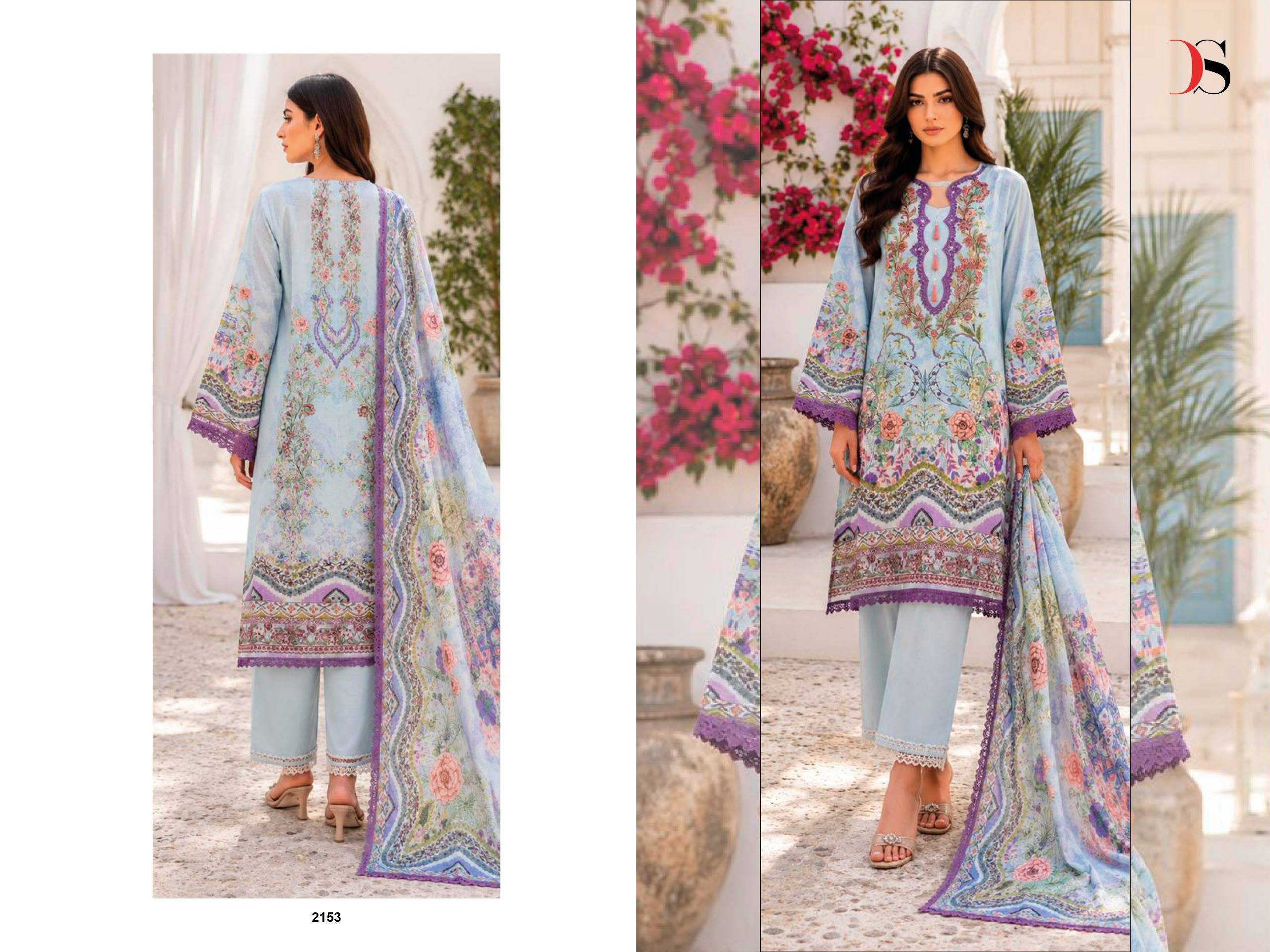 Jade Bliss Lawn -6 BY DEEPSY SUITS 2151 To 2158 Series Indian Traditional casual wear Pakistani pure cotton dresses At Wholesale Price
